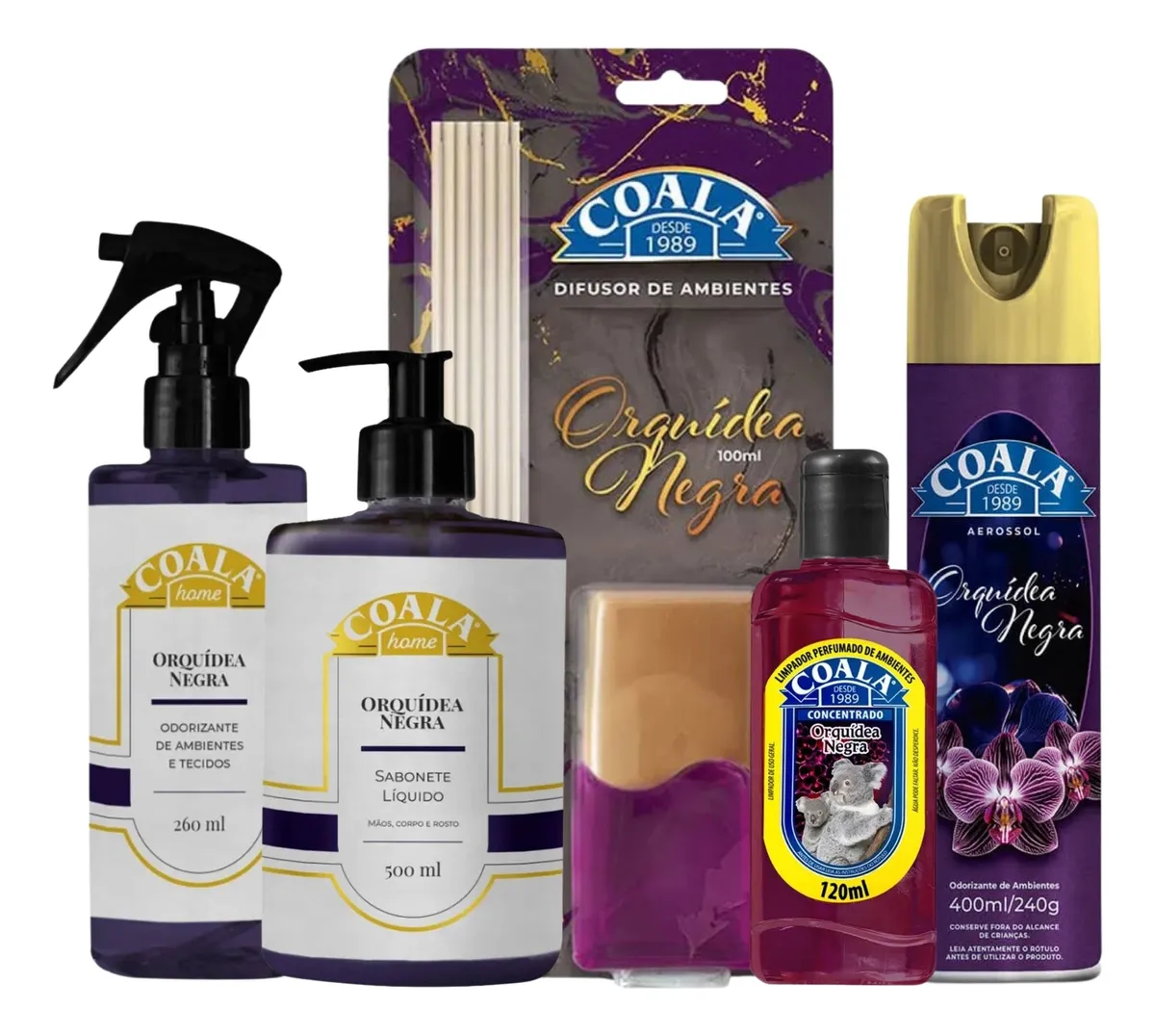 Kit Coala Orquidea Negra